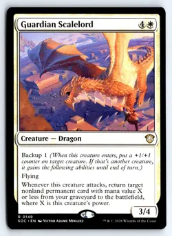 Guardian Scalelord 149 Commander: Secrets of Strixhaven Magic: The Gathering NM - Image 1