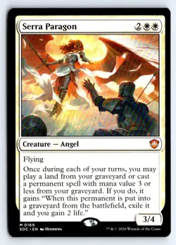 Serra Paragon 169 Commander: Secrets of Strixhaven Magic: The Gathering NM - Image 1