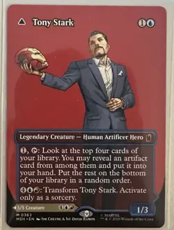 MTG Marvel's Spider-Man Tony Stark The Invincible Iron Man 0363 2 Cards - Image 2