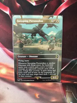 MTG Swooping Pteranodon Borderless UB Jurassic World Collection + Bonus Foils - Image 2