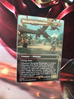 MTG Swooping Pteranodon Borderless UB Jurassic World Collection + Bonus Foils - Image 3