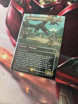 MTG Swooping Pteranodon Borderless UB Jurassic World Collection + Bonus Foils - Image 4