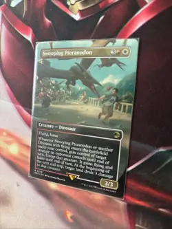 MTG Swooping Pteranodon Borderless UB Jurassic World Collection + Bonus Foils - Image 5