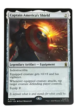 Captain America's Shield - MSH 0244 - NM - MTG Magic - Image 1