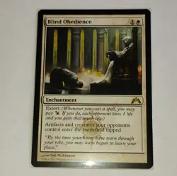 MTG Blind Obedience Regular, English Gatecrash 6/249 Rare White Enchantment - Image 1