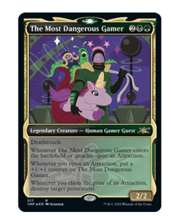 The Most Dangerous Gamer (Showcase) (Galaxy Foil) Unfinity MTG - Image 1