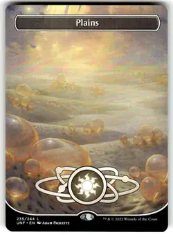 Plains (235) (Borderless) Unfinity Regular MTG NM - Image 1