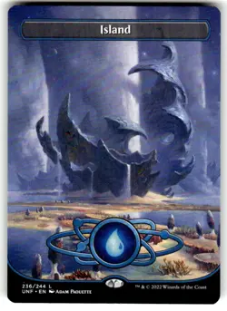 Island (236) (Borderless) Unfinity Regular MTG - Image 1