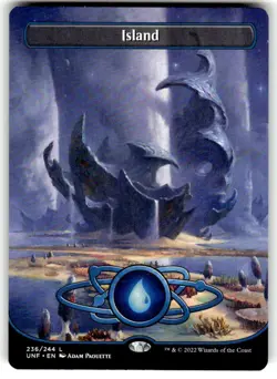 Island (236) (Borderless) Unfinity Regular MTG - Image 1