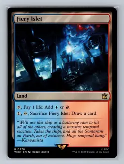 Fiery Islet 278 Regular Universes Beyond: Doctor Who Magic: The Gathering NM - Image 1