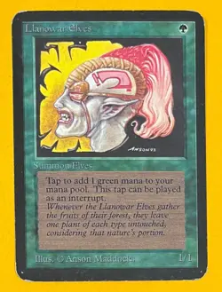 MTG LLANOWAR ELVES Alpha (OldManMTG 008-158) - Image 1