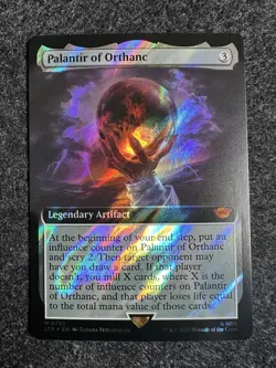 Palantir of Orthanc - MTG LTR M 0792 Borderless Surge Foil NM - Image 1