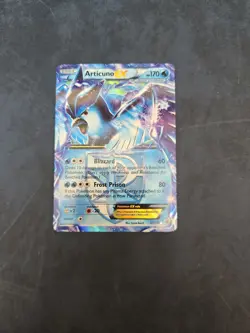 Pokemon TCG Articuno EX Black and White Card Plasma Storm 25/135 Damaged - Image 1