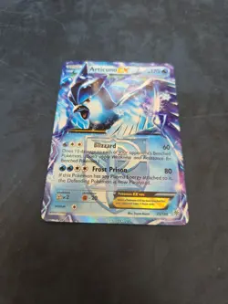 Pokemon TCG Articuno EX Black and White Card Plasma Storm 25/135 Damaged - Image 2