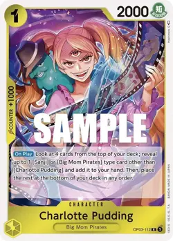 OP03-112 Charlotte Pudding English R One Piece TCG Card Game - Image 2