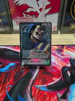 One Piece TCG Donquixote Doflamingo OP14-060 Leader Alt Art Parallel Azure Seas - Image 1