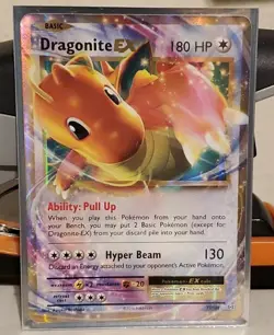 Dragonite EX 72/108 XY Evolutions Holographic Full Art Pokemon Card - Image 1