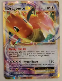 Dragonite EX 72/108 XY Evolutions Holographic Full Art Pokemon Card - Image 3