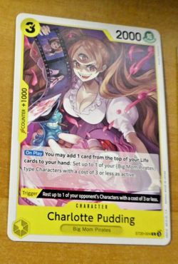 ONE PIECE ENGLISH CARD GAME CARTE Charlotte Pudding ST20-004 EN ST MINT - Image 1