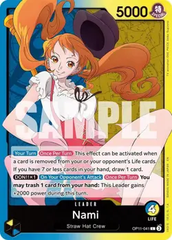OP11-041 NamiEnglish L One Piece TCG Card Game - Image 2