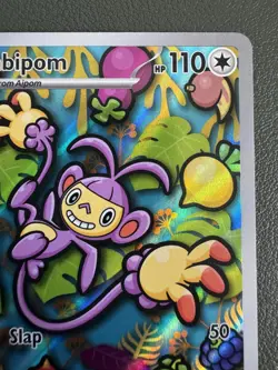 Ambipom 107/094 Me02: Phantasmal Flames Illustration Rare Holo Pokemon TCG NM - Image 3
