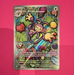 Pokemon TCG Ambipom 107/094 ME02 Phantasmal Flames Illustration Rare Holo EN - Image 1