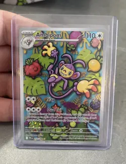Ambipom 107/094 ME02: Phantasmal Flames Illustration Rare Holo Pokemon TCG - Image 1