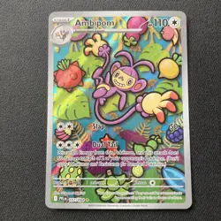 Pokemon TCG Ambipom 107/094 Phantasmal Flames Illustration Rare IR full art Holo - Image 1
