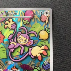 Pokemon TCG Ambipom 107/094 Phantasmal Flames Illustration Rare IR full art Holo - Image 3