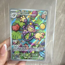 Pokemon Ambipom 107/094 Phantasmal Flames Illustration Rare Full Art Holo 110 HP - Image 2