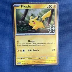 Pikachu - (Holiday Calendar) 025/165 Miscellaneous Cards & Products Holo - Image 1