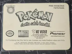 1998 Pokemon Pioneer Bulbasaur Pika-0033d / DVD Card Rare Lenticular NM/Mint - Image 2