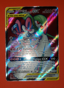 Gardevoir & Sylveon GX 204/214 Secret Rare Full Art Tag Team Pokemon card French - Image 1