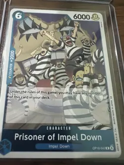 One Piece TCG - Playset - 4x “Prisoner Of impel down” OP-16 - 042 - Foil Card - - Image 3