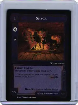 Snaga-Hai - Middle Earth CCG card (1997 ICE) MECCG Lidless Eye Resource LotR - Image 1