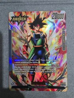 DBS Dragon Ball Fusion World FS05-01 Bardock Leader ALT Trading Card - Image 2