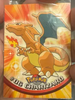 1999 Topps Pokemon TV Animation Edition Series 1 #06 Charizard Trading Card - Image 1