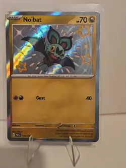 Noibat 194/091 Baby Shiny Rare Paldean Fates Raw Card NM - Image 1