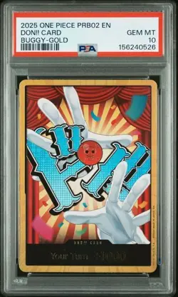 DON!! Card - Buggy (Gold) Premium Booster -The Best- Vol. 2 Foil - PSA 10 - Image 1