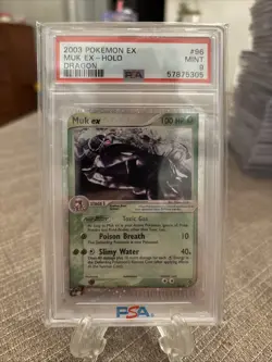 2003 Pokemon EX Dragon Muk Holo Card #96/97 PSA 9 Mint - Image 1