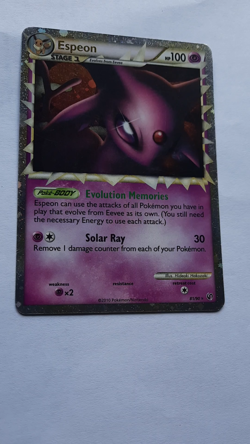 Pokemon Espeon Prime Ultra Rare Holo 81/90 Undaunted 2010 Stage 1 100 HP Card - Image 2
