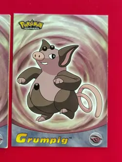 Topps Pokemon Advanced Spoink #79 & Grumpig #38 2-Card Lot - Image 3