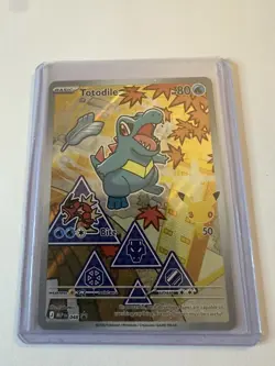 Pokemon Totodile 048 Promo Holo 80 HP Basic Water Card w/ Top Loader - Image 1