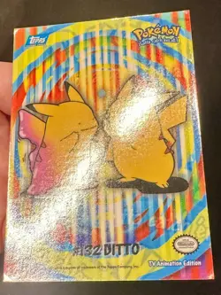 #132 Ditto [Pikachu] 2000 Topps Pokemon TV Animation Series 2 Pokemon Card - VLP - Image 5