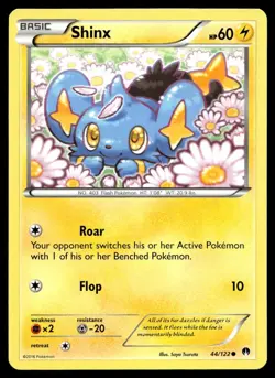 Shinx 44/122 Pokemon Card Breakpoint Common 60 HP Lightly Played KV - Image 1