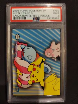 PSA 9 Puzzle Card 5 Topps Pokemon Animation Series 3 - Image 1