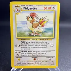 Pidgeotto 22/102 Base Set WOTC Unlimited Rare - Pokemon Card Near Mint - Image 1