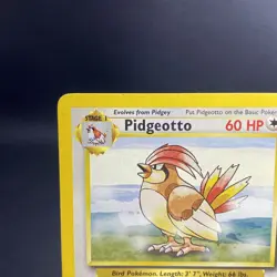 Pidgeotto 22/102 Base Set WOTC Unlimited Rare - Pokemon Card Near Mint - Image 2