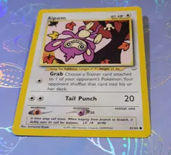 Aipom 41/64 Neo Revelation Pokemon Card NM - Image 3
