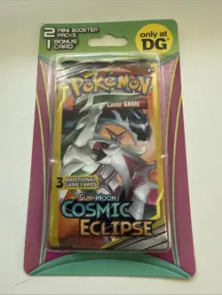 Pokemon TCG Sun & Moon Cosmic Eclipse Mini Booster - 2 Packs + 1 Bonus Card - Image 1